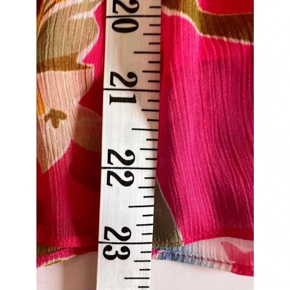 Spense pink liberty floral ruffled halter top size medium - Picture 8 of 8